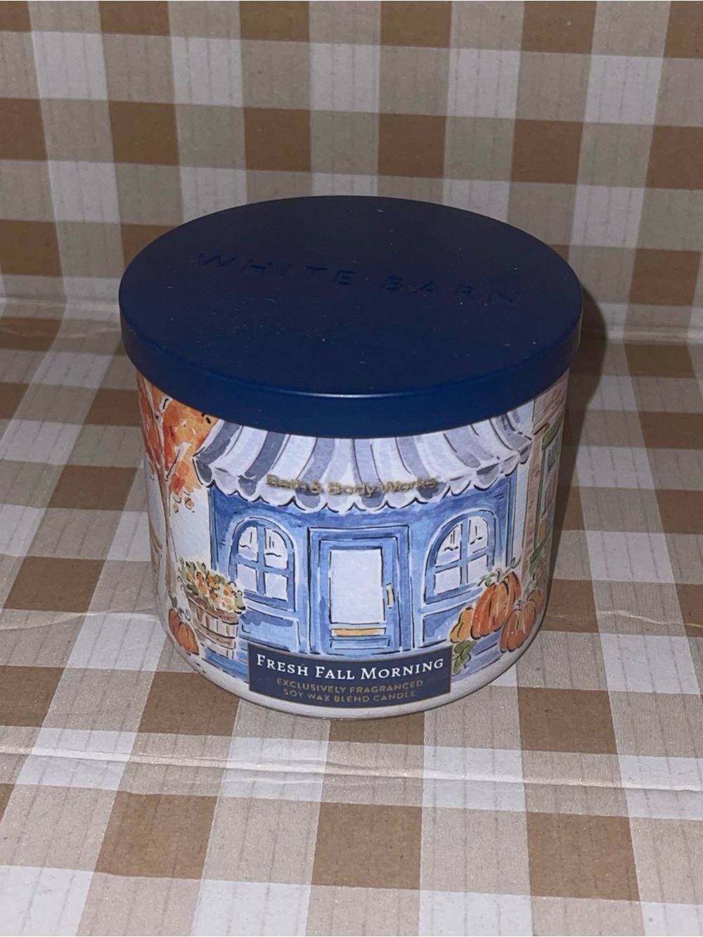 BATH & BODY WORKS FRESH FALL MORNING 3 WICK CANDLE